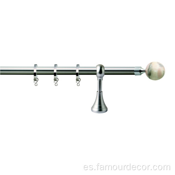 Beige Natural Marble Ball Curtain Pole